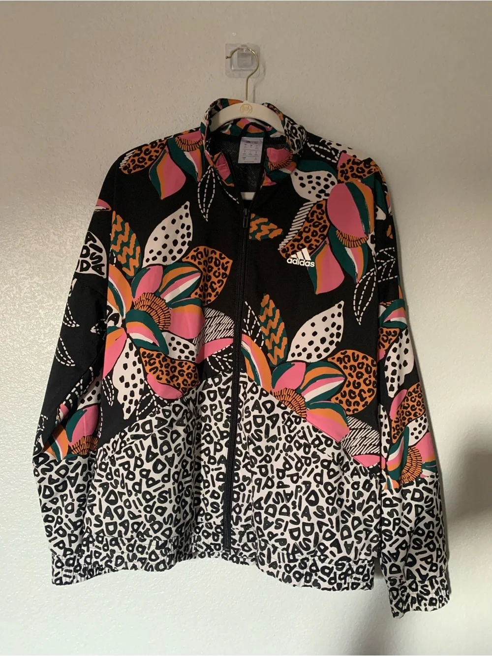 Adidas x Farm Rio Women’s Floral Print Windbreaker/ Track Jacket